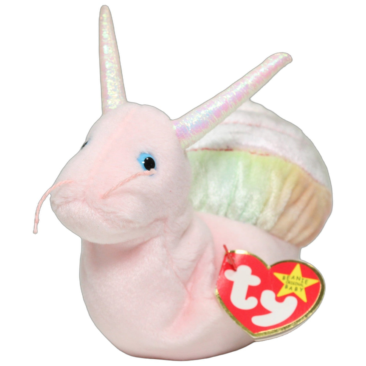 123000028520 TY Rosa Glizer-Schnecke Swirly Kuscheltier Kumpel Leo 1999 19cm _Vintage_