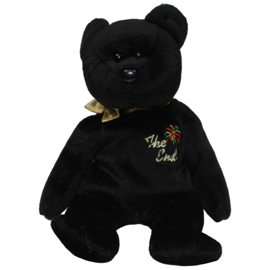 Beanie Baby, schwarzer Bär The End
