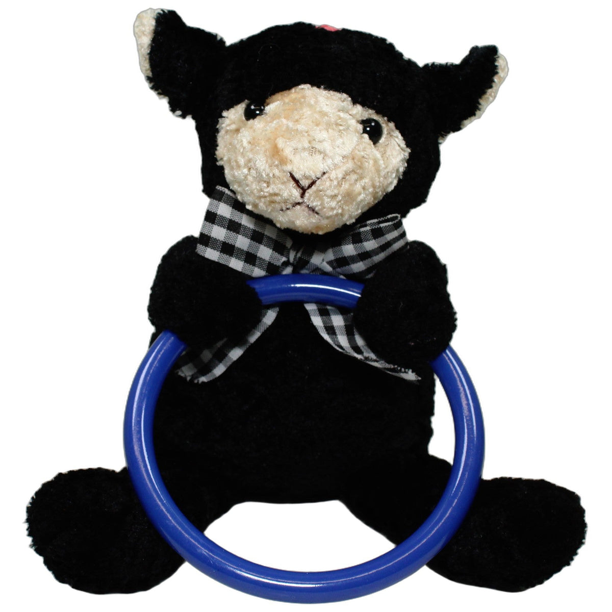 123000028582 Unbekannt Schwarzes Schaf mit blauem Ring Kuscheltier Kumpel Leo 25cm _Osterfreund_ _Wieder Da_