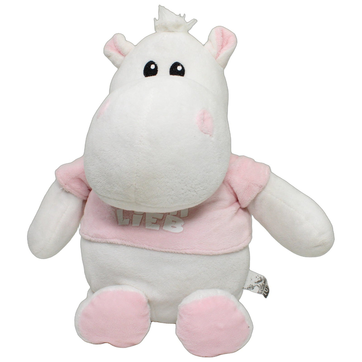 123000028591 FLOTI Flos Toys, weißes Nilpferd "HAB´ DiCH LiEB" Kuscheltier Kumpel Leo 35cm _Wieder Da_ ebay-20-stofftiere