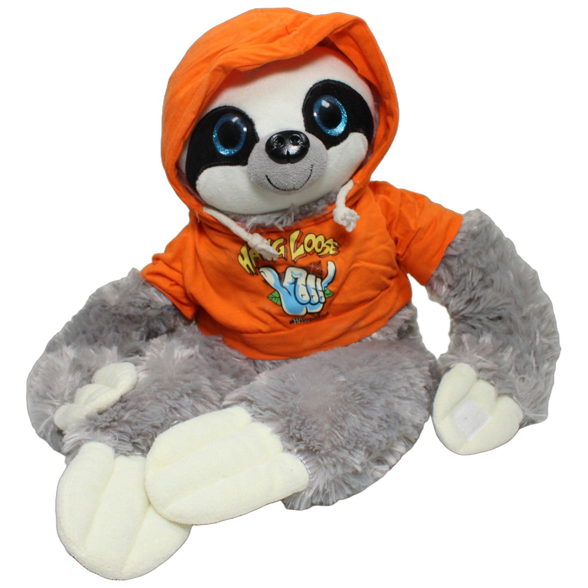 123000028676 Toy Trade XL Faultier mit orange Hoodie "Hang Loose" & Klett-Händen Kuscheltier Kumpel Leo 58cm ebay-20-stofftiere Faultier
