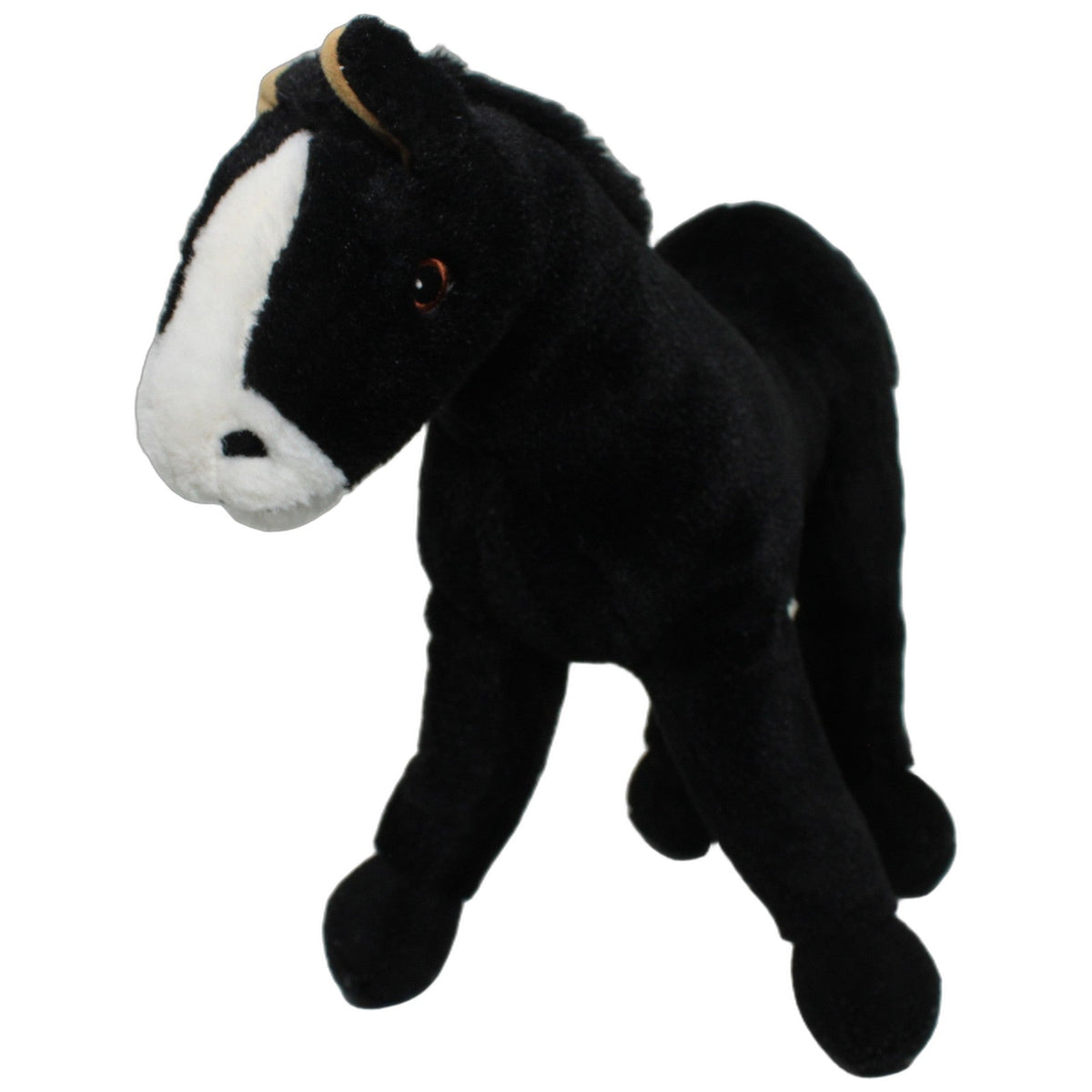 123000028679 IKEA Schwarzes Pferd mit weißer Blesse, KLAPPA Kuscheltier Kumpel Leo 40cm ebay-20-stofftiere Gebraucht