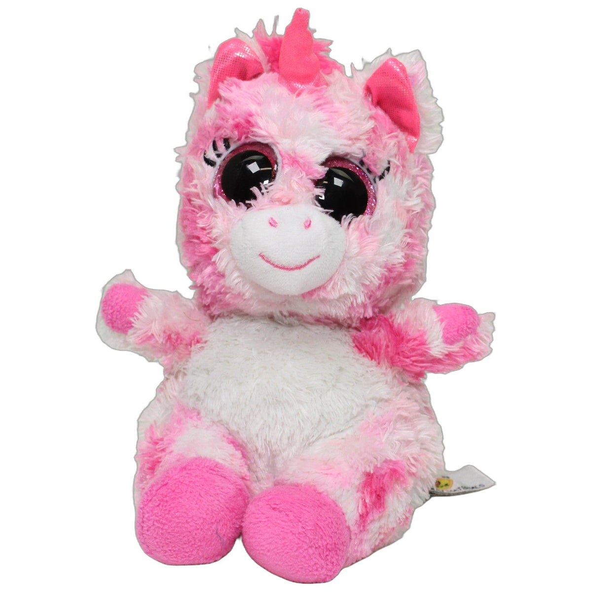 123000028771 Bauer Glitter Lashy Einhorn, pink Kuscheltier Kumpel Leo 15cm ebay-stofftiere Einhorn