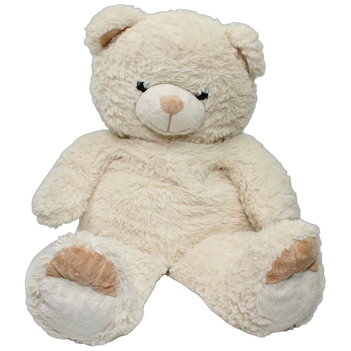 123000028778 Kaufhof Trading XXL Teddybär mit braunen Zehenspitzen Kuscheltier Kumpel Leo 60cm Beige Braun