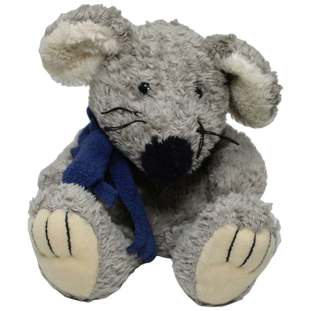 123000028779 Bastitoy Schlenker Maus mit blauem Schal Ganzkörper-Handpuppe Kumpel Leo 35cm Blau ebay-stofftiere