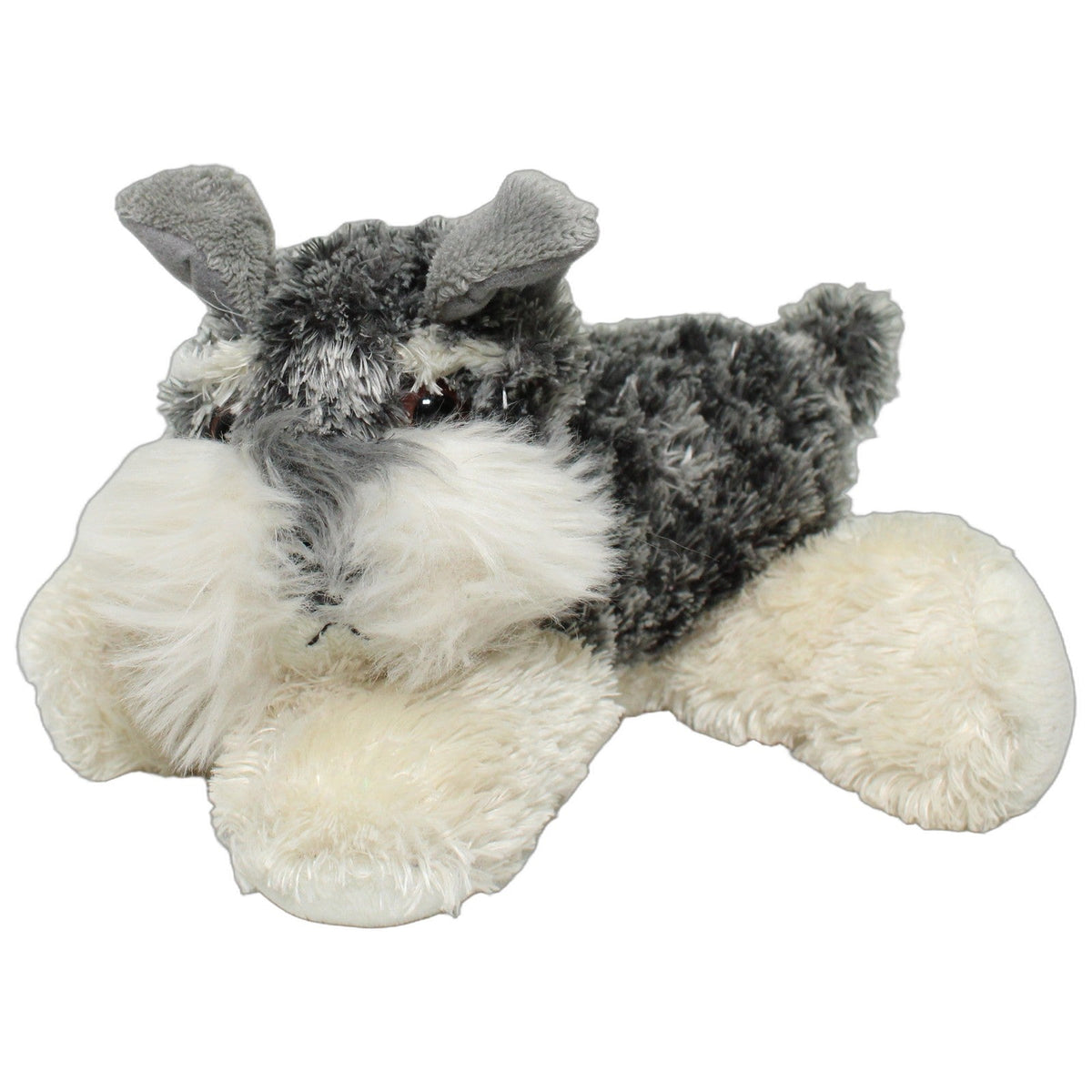 123000028784 Bob der Bär Süßer liegender Schnauzer, grau-weiß Kuscheltier Kumpel Leo 20cm ebay-20-stofftiere Gebraucht