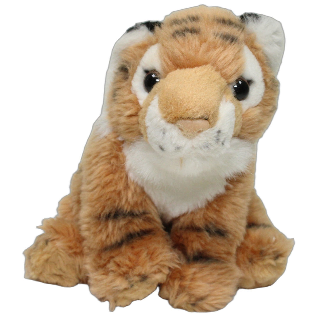 123000028819 Nature Planet Plan International, sitzendes Tiger Baby Kuscheltier Kumpel Leo 20cm Braun ebay-stofftiere