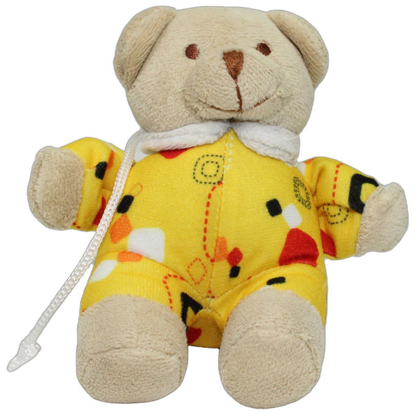 Kleiner Teddy mit gelber Kleidung