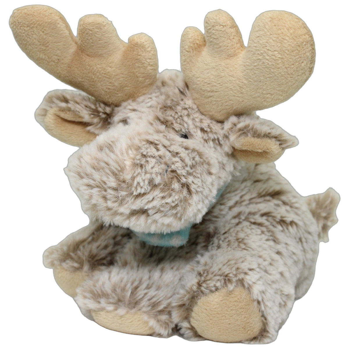 123000028852 Nordic Souvenir AB Beiger Elch mit blauem Halstuch Kuscheltier Kumpel Leo 23cm Beige Blau