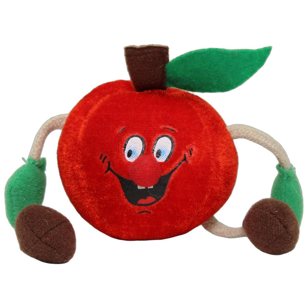 123000028875 Unbekannt Lustiger Apfel mit Schlenker-Armen & -Beinen Plüschfigur Kumpel Leo 6cm Braun ebay-stofftiere
