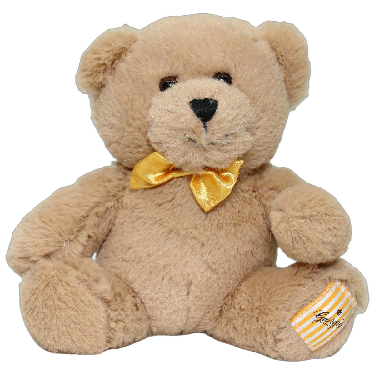 123000028890 Ea Fragrances Hellbrauner Teddybär mit gelber Schleife Kuscheltier Kumpel Leo 15cm Beige Braun