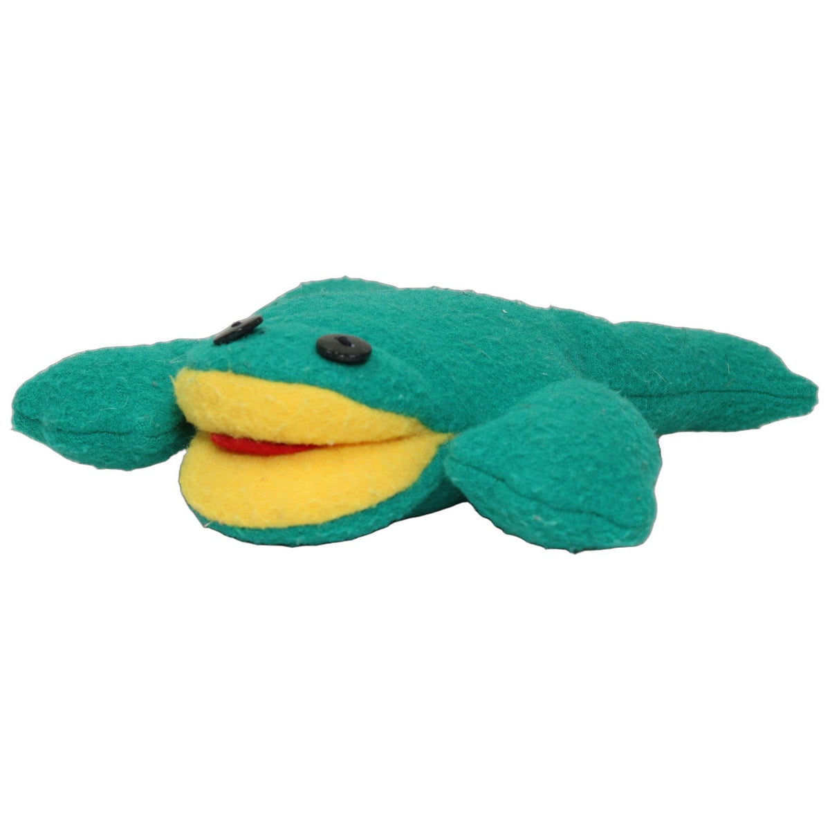 123000028926 Unbekannt Lustiger liegender Frosch mit Knopf-Augen Kuscheltier Kumpel Leo 20cm ebay-stofftiere Frosch