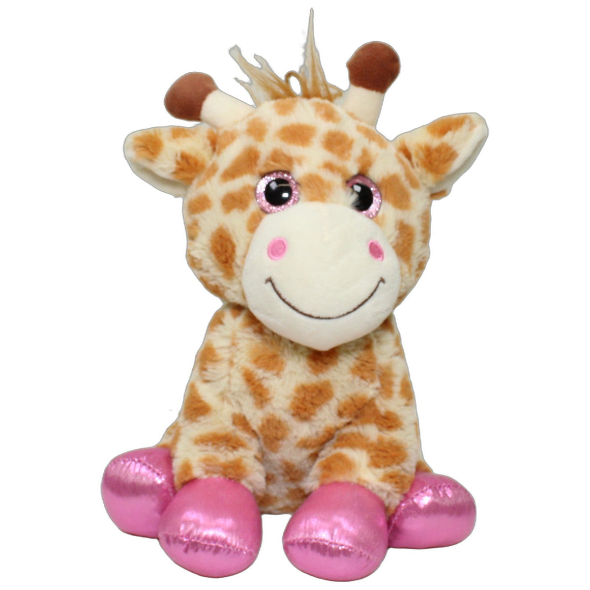 123000028979 FLOTI Süße Giraffe mit Glitzer-Augen Kuscheltier Kumpel Leo 27cm Beige Braun