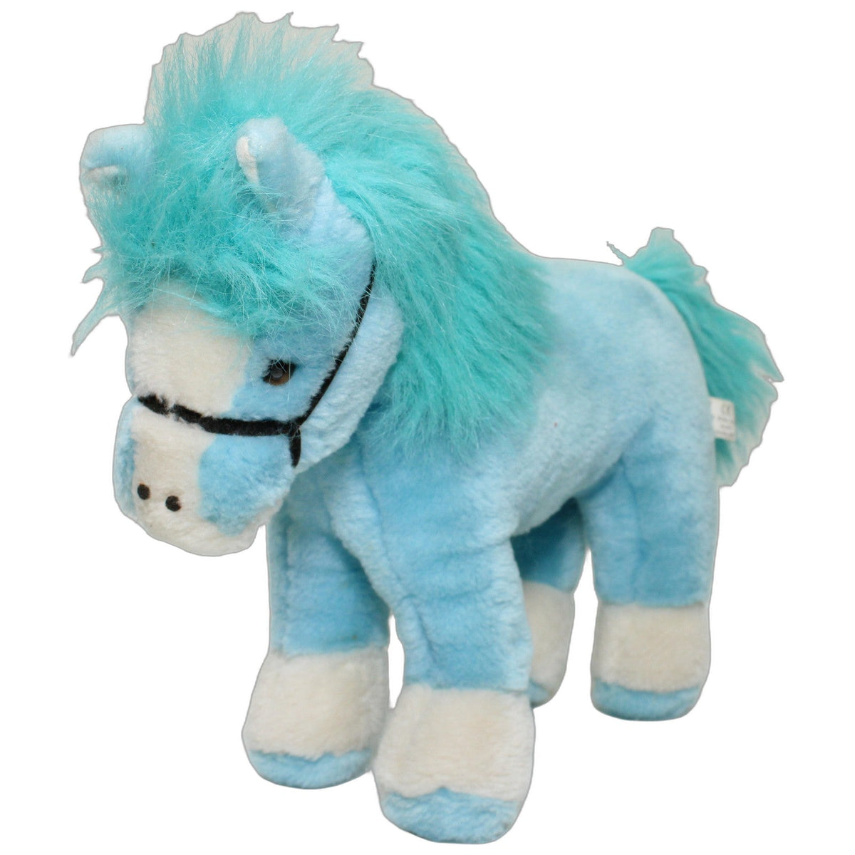 123000028999 Happy People Happy People, schönes türkises Pferd mit Zaumzeug Kuscheltier Kumpel Leo 30cm Blau ebay-20-stofftiere