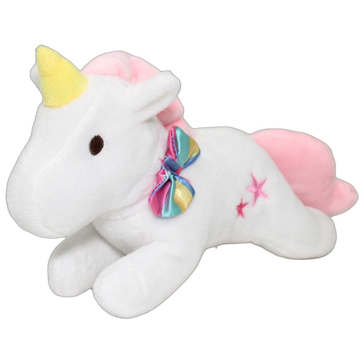 123000029002 Rofu Spielwaren Süßes kleines Einhorn mit Schleife Kuscheltier Kumpel Leo 20cm ebay-stofftiere Einhorn