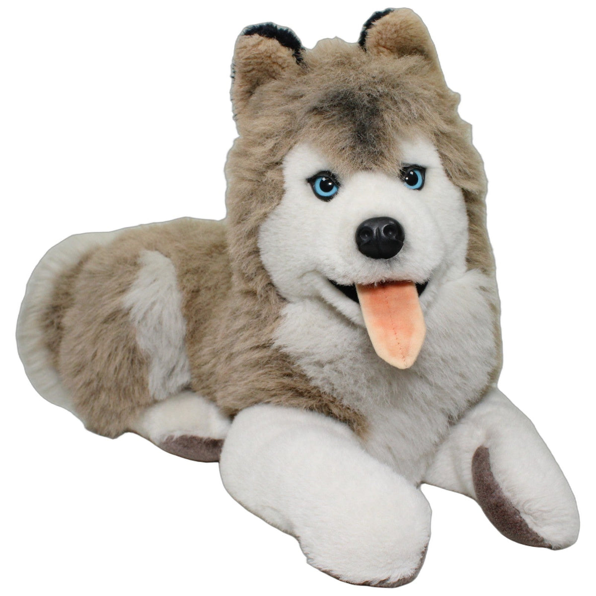 123000029095 PLÜTI nova Hübscher XL Husky, liegend Kuscheltier Kumpel Leo 55cm Beige ebay-20-stofftiere