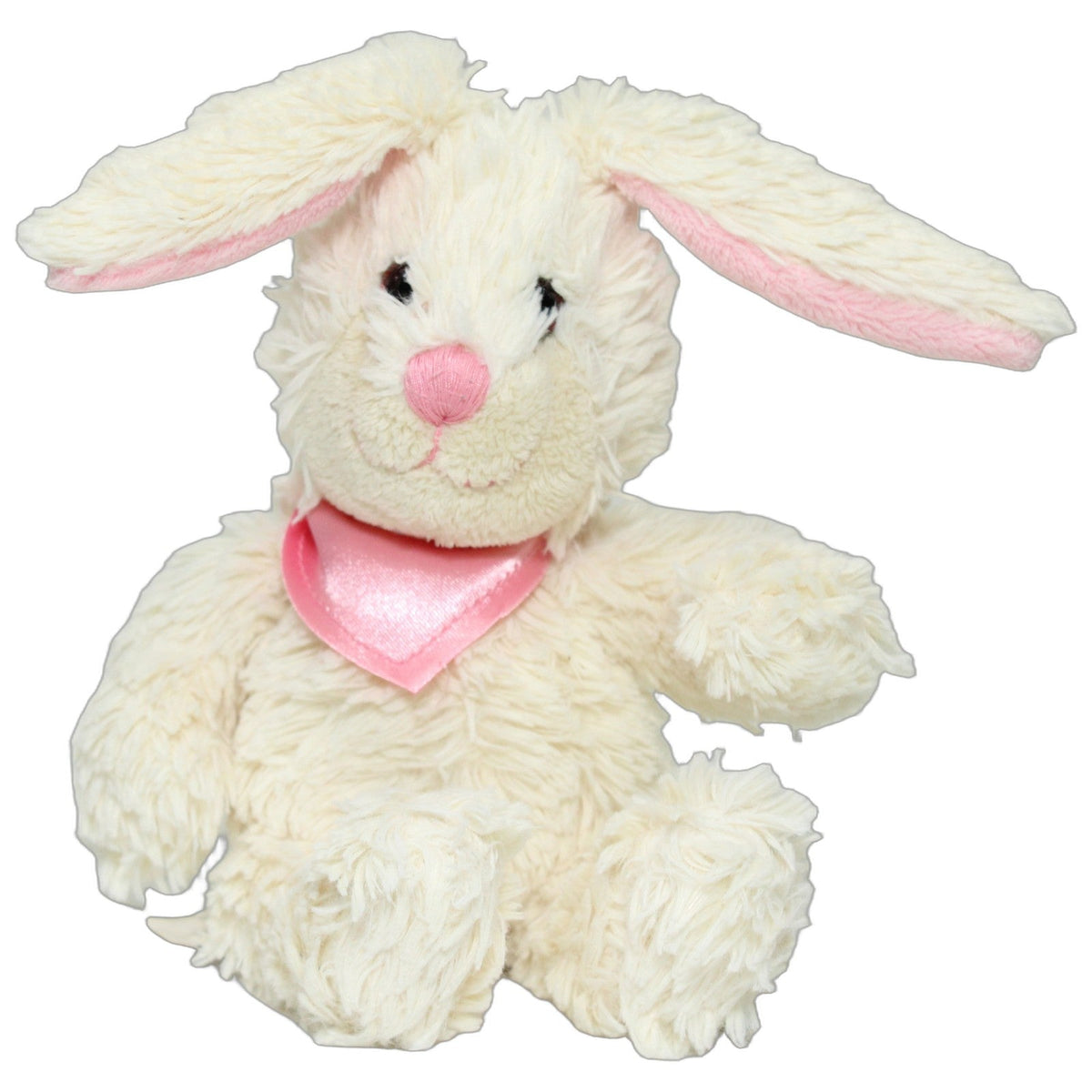 123000029099 JURO-Spielwarenvertrieb Weißer Hase mit rosa Halstuch & langen Ohren Kuscheltier Kumpel Leo 20cm ebay-stofftiere Gebraucht