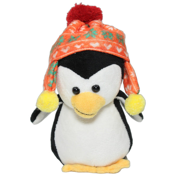 Niedlicher Pinguin mit Wintermütze