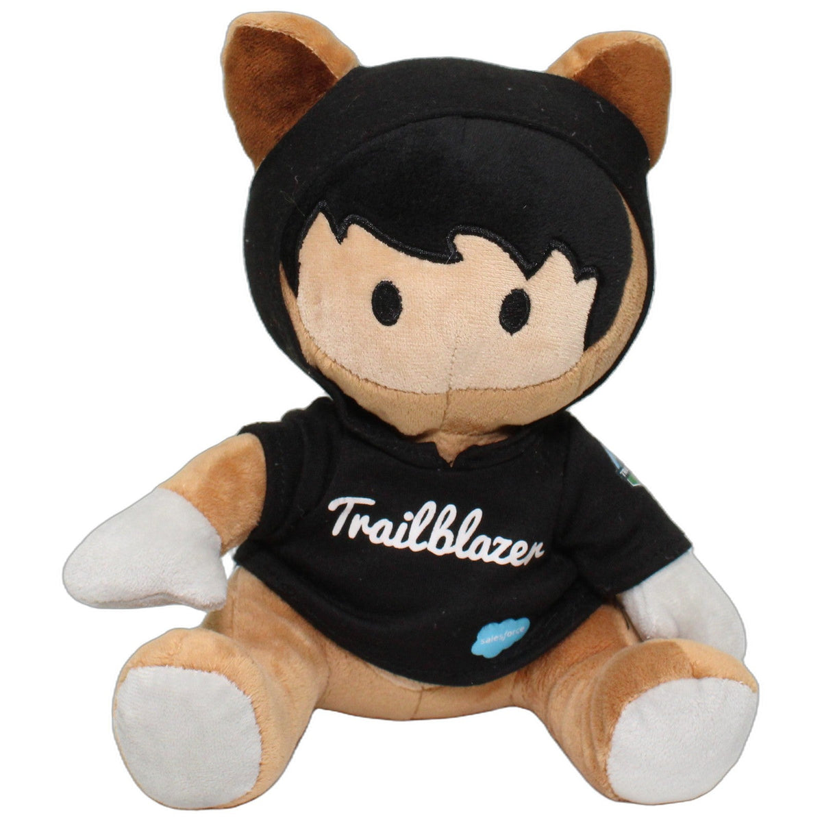 123000029115 InDesings salesforce, Waschbär mit Shirt "Trailblazer" Kuscheltier Kumpel Leo 23cm Beige Braun