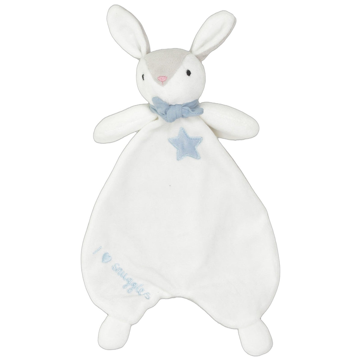 123000029144 H&M Süßer Hase "I ❤ snuggles" Schmusetuch Kumpel Leo 27cm Baby & Kleinkind Blau