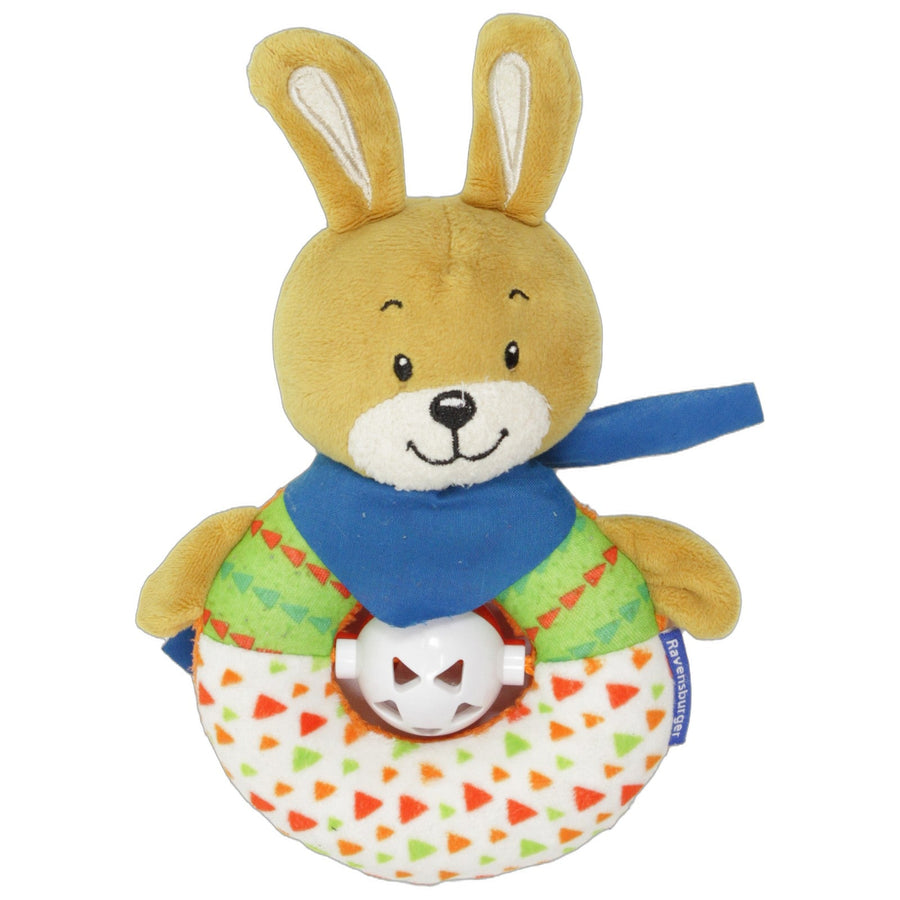 Süßer Hase mit blauem Halstuch
