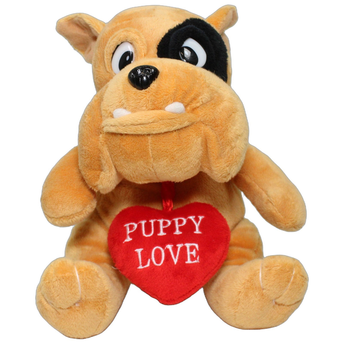 123000029167 FLOTI Sitzende Bulldogge mit Herz "PUPPY LOVE" Kuscheltier Kumpel Leo 23cm Braun ebay-stofftiere
