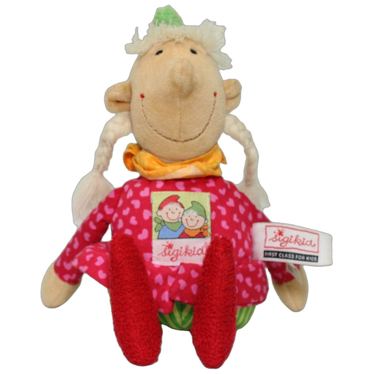123000029168 Sigikid Schlenker Wichtel Zöpfli Kuscheltier Kumpel Leo 25cm ebay-20-stofftiere Gebraucht