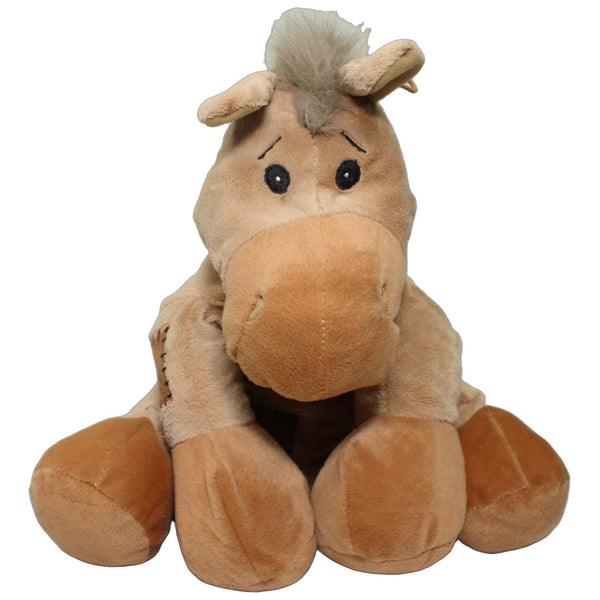 Großes Pferd Herbert mit Flicken, sitzend