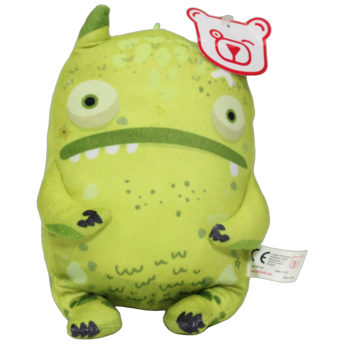 123000029181 Landahl & Baumann Lustiges grünes Monster Plüschfigur Kumpel Leo 21cm ebay-neu-stofftiere Grün