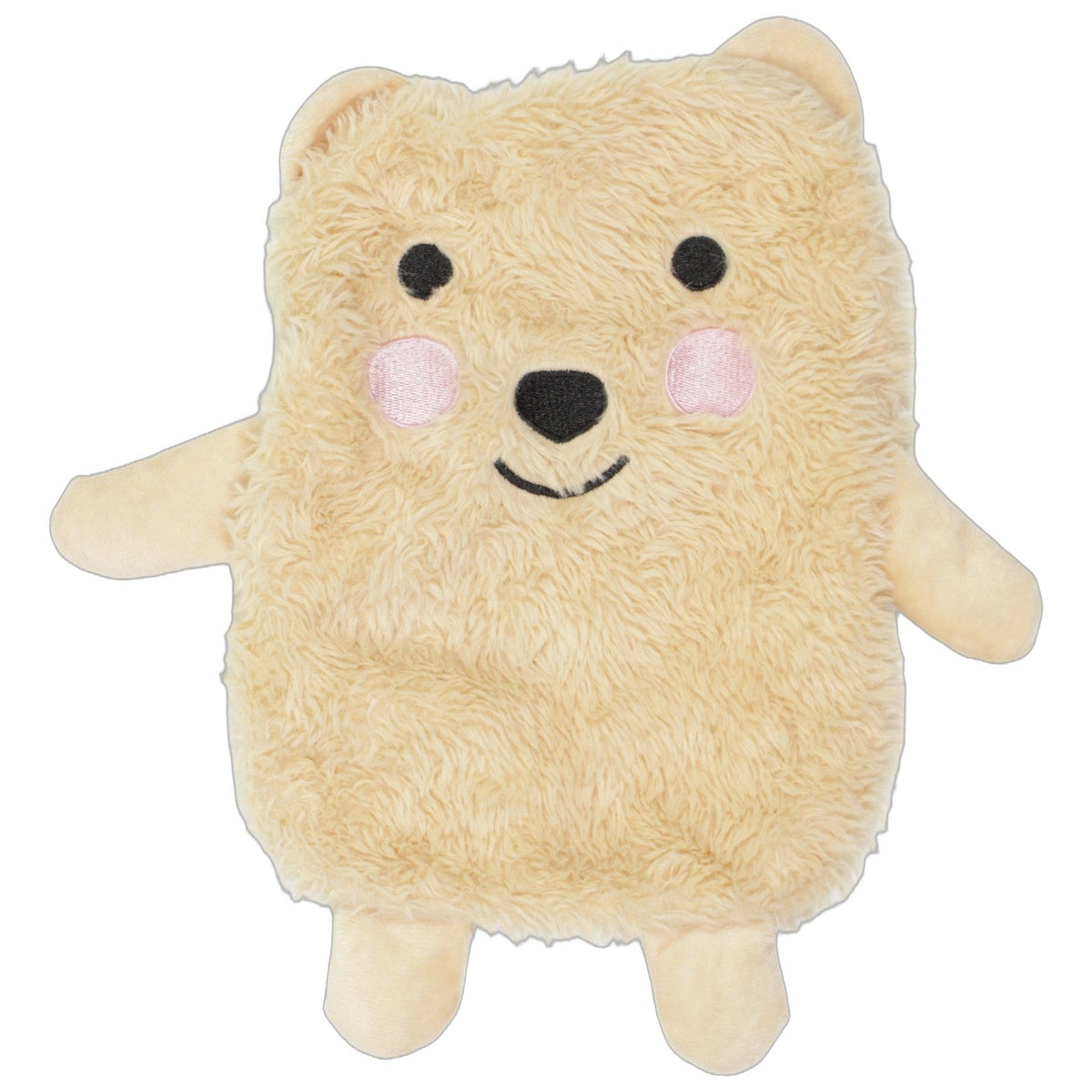 123000029263 Unbekannt Niedlicher Bär mit rosa Backen Wärmflaschenbezug Kumpel Leo 30cm Beige Bär