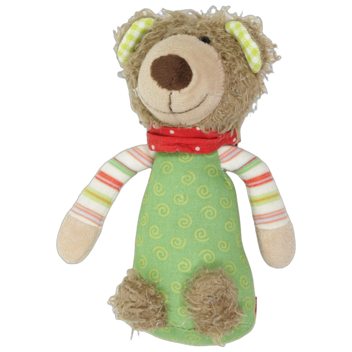 123000029267 Sigikid Wild and Berry, Bär Greifling mit Rassel Kumpel Leo 15cm Braun Bär