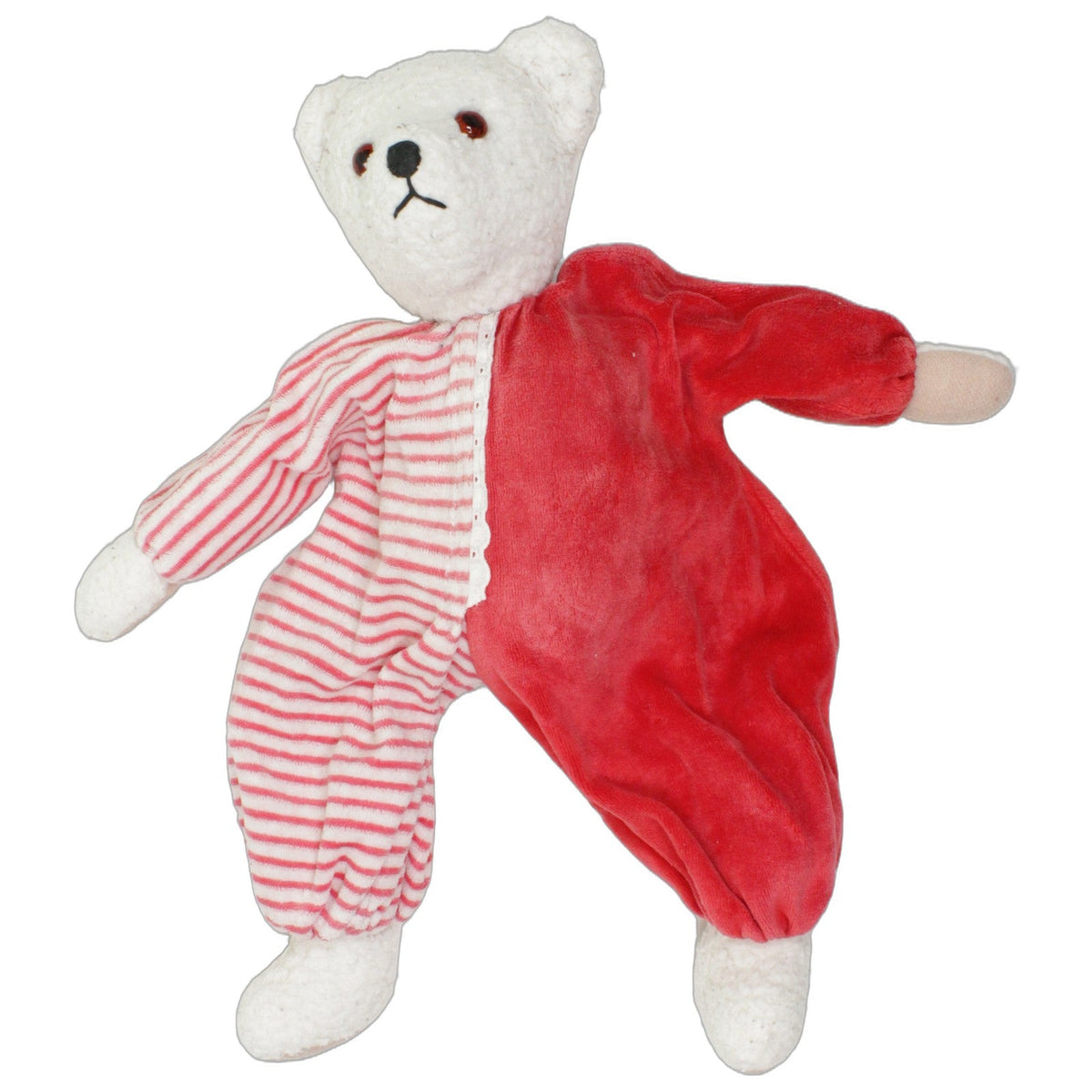 123000029367 Unbekannt Großer Eisbär in rotem Pyjama Kuscheltier Kumpel Leo 38cm ebay-20-stofftiere Eisbär