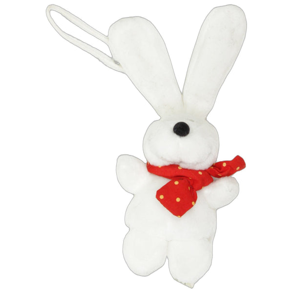 Kleiner weißer Hase mit langen Ohren