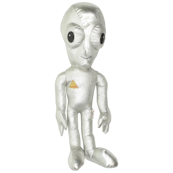 Großer silberner Alien