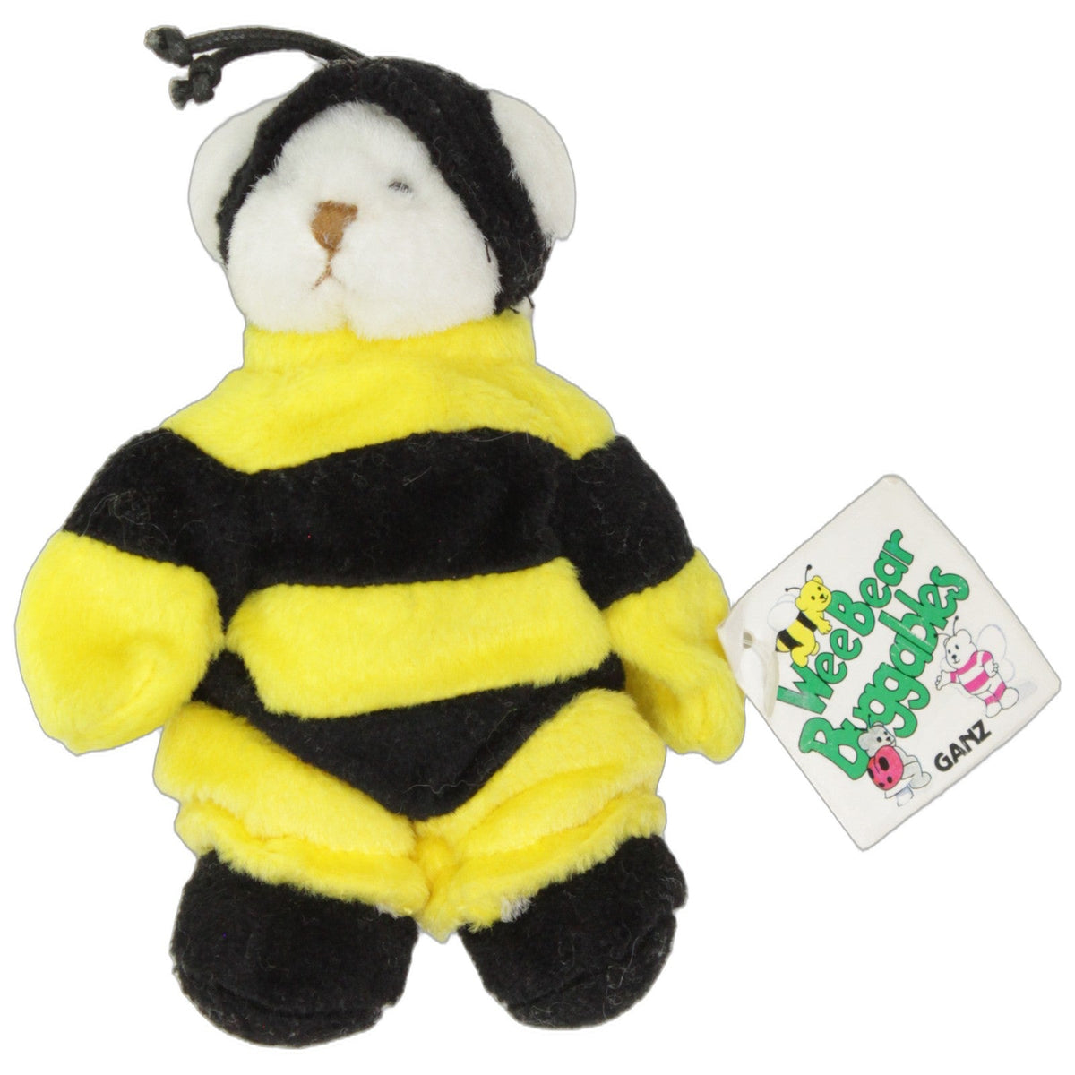 123000029453 GANZ-Cheektowaga WeeBear Buggables, Teddy als Biene Kuscheltier Kumpel Leo 14cm Biene Bär