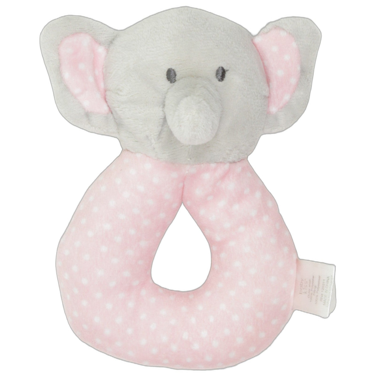 123000029488 Unbekannt baby kiss, niedlicher rosa Elefant mit Punkten Greifling mit Rassel Kumpel Leo 14cm ebay-baby-sonstiges Elefant