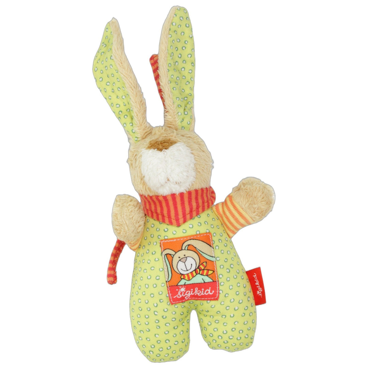 123000029490 Sigikid Hase Wombel Bombel Spielfigur mit Rassel Kumpel Leo 15cm Baby & Kleinkind Beige