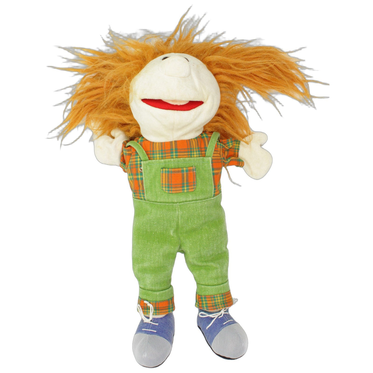 123000029504 Kumquats Lucy mit grüner Latzhose & orangem Hemd Ganzkörper-Handpuppe Kumpel Leo 40cm Beige ebay-20-stofftiere