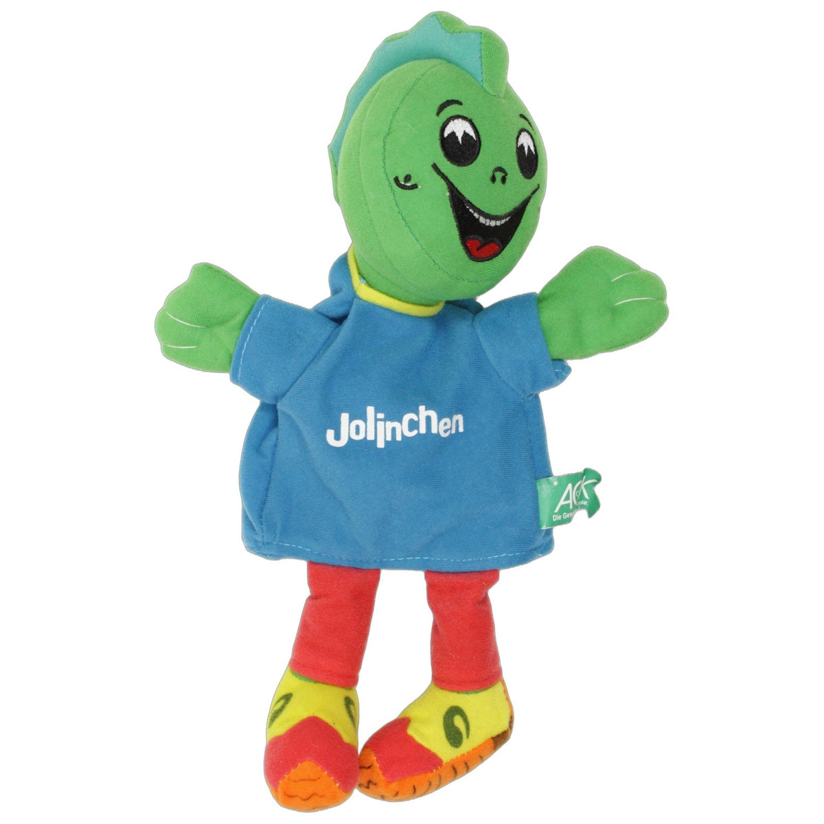 123000029545 Kehl AOK, Drache Jolinchen Ganzkörper-Handpuppe Kumpel Leo 30cm Blau Drache