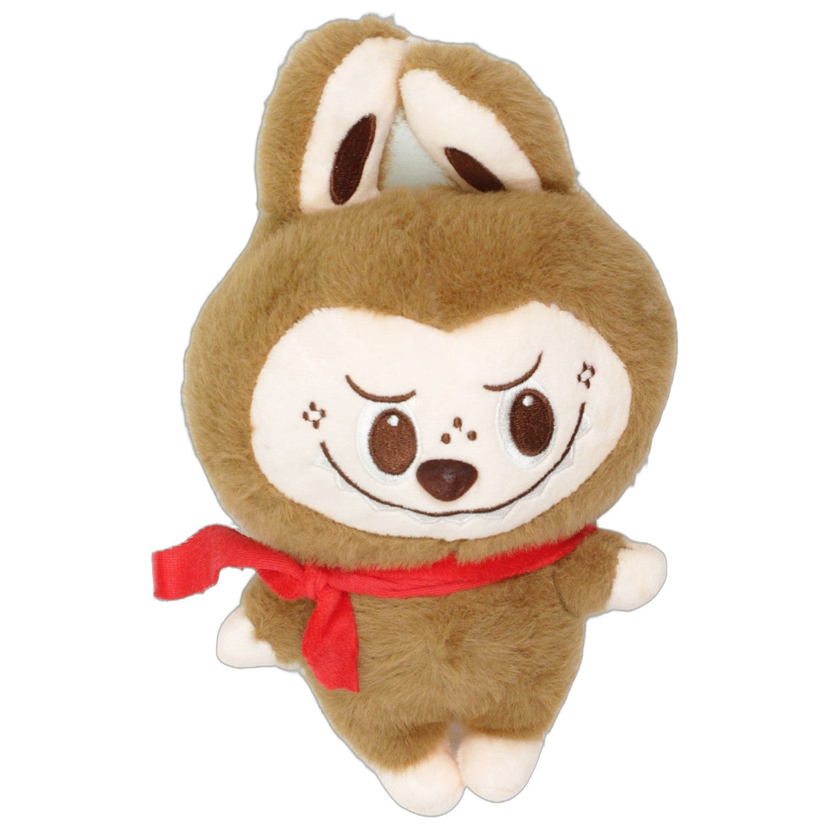 123000029564 Unbekannt Brauner Hase mit Schal & spitzen Zähnen Kuscheltier Kumpel Leo 26cm Beige Braun
