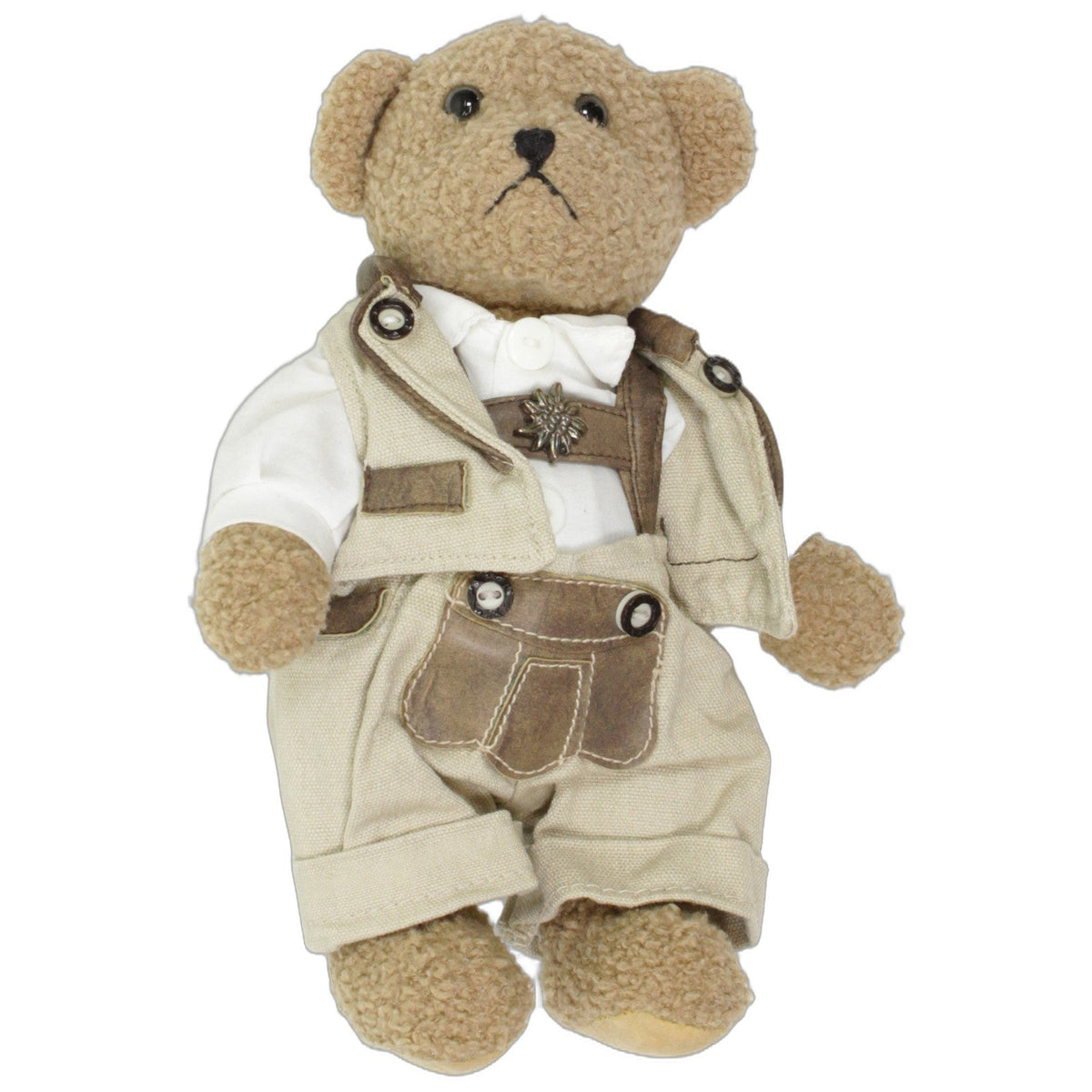 123000029565 Unbekannt Teddybär in Tracht Kuscheltier Kumpel Leo 23cm Beige Braun