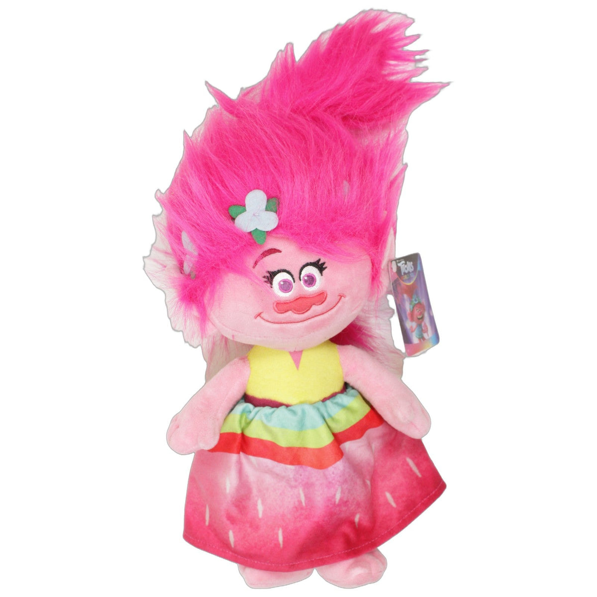 123000029587 Whitehouse Leisure Poppy in Regenbogenkleid aus DreamWorks Trolls Plüschfigur Kumpel Leo 38cm Charakter ebay-neu-stofftiere