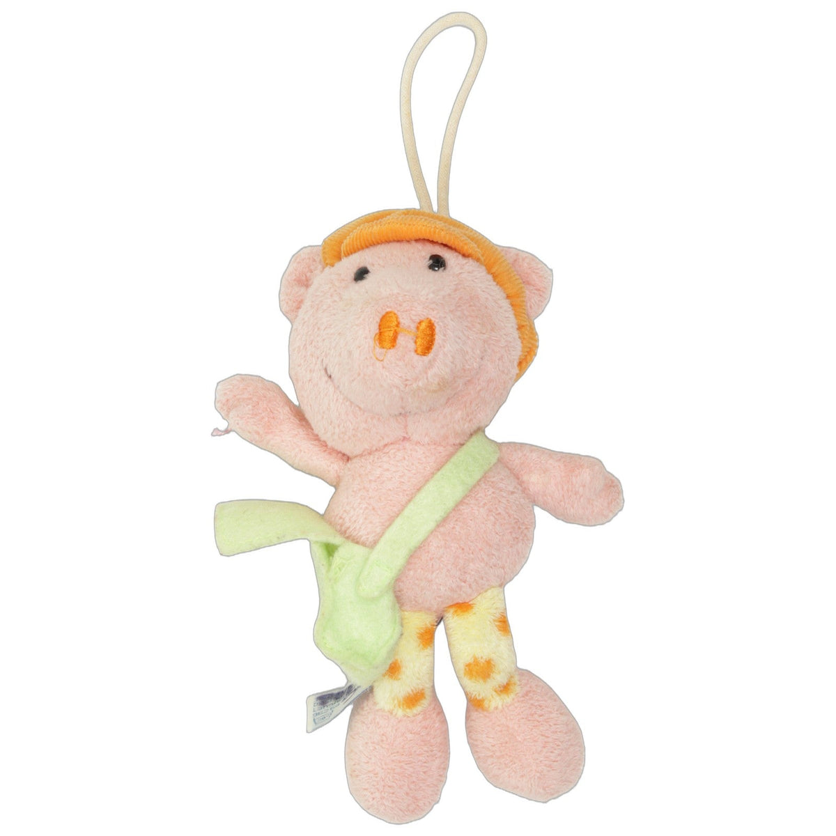 123000029593 Janta Schwein mit grüner Umhängetasche & oranger Mütze Kuscheltier Kumpel Leo 17cm ebay-20-stofftiere Gebraucht