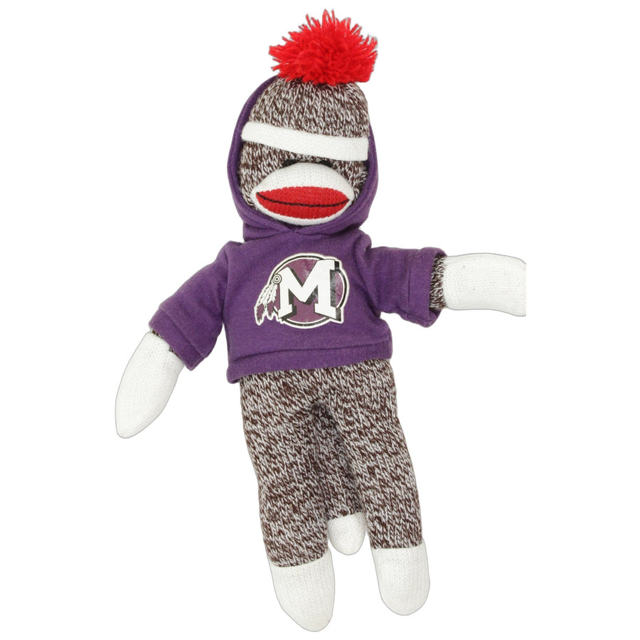 Brauner Affe mit Kapuzenpulli "M"