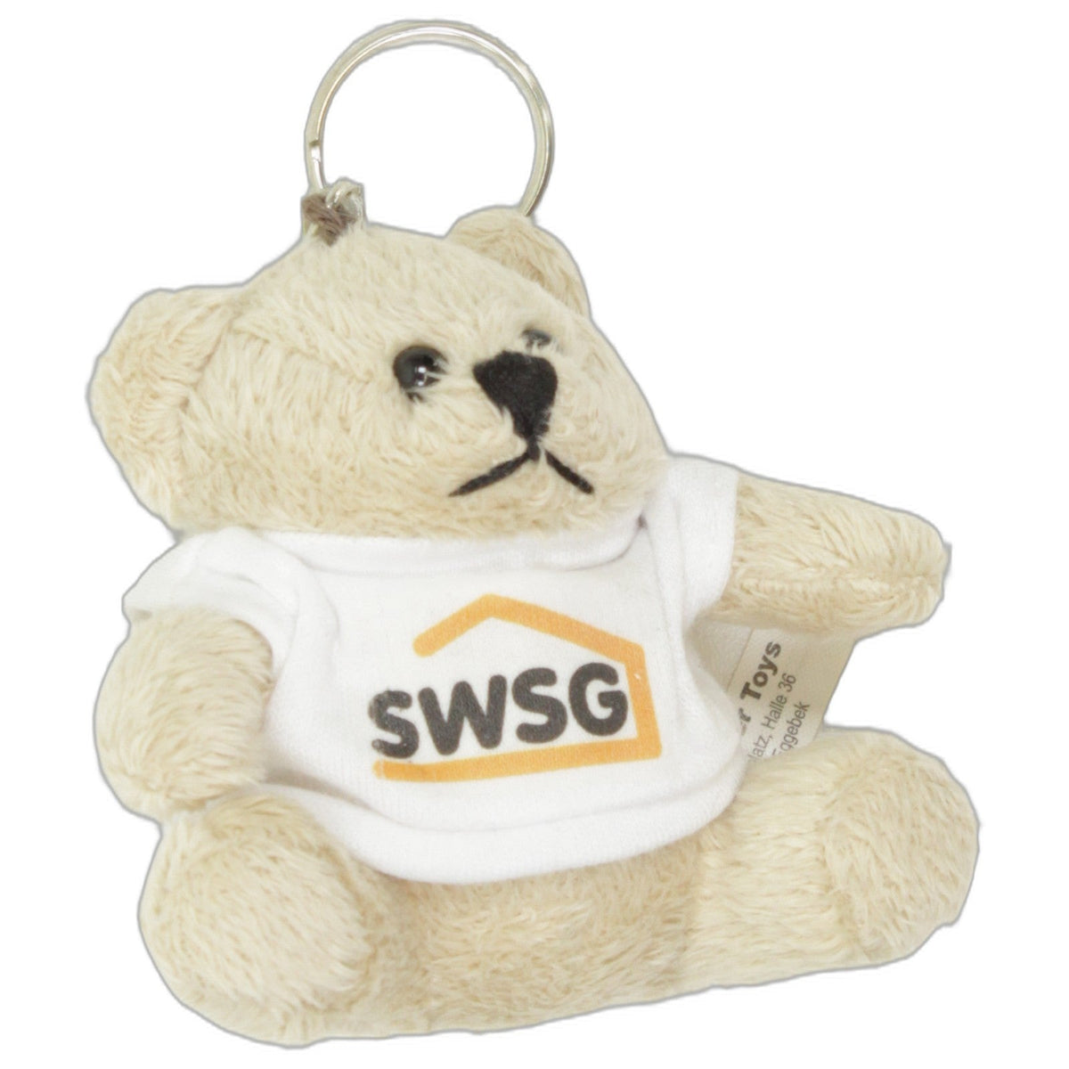 123000029620 Tower Toys SWSG, Teddy mit Shirt Kuscheltier Kumpel Leo 9cm Beige Braun
