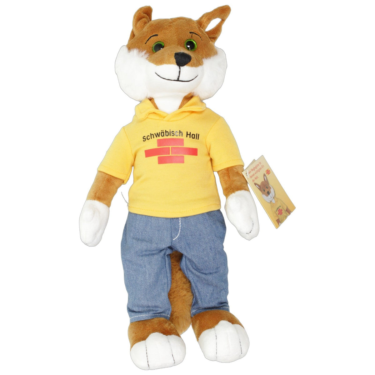 123000029657 Heunec Bausparfuchs von Schwäbisch Hall Kuscheltier Kumpel Leo 38cm Blau Braun