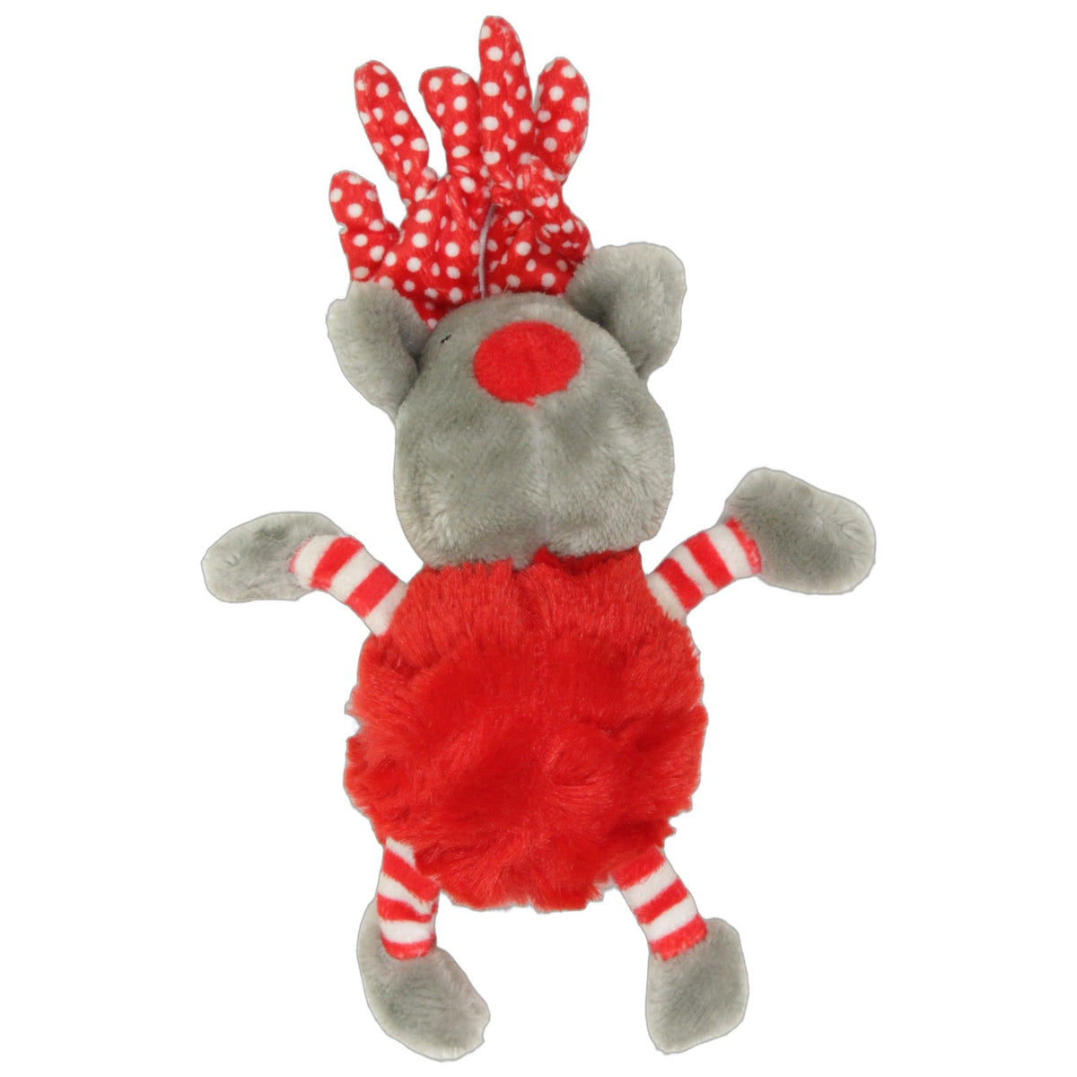 123000029665 MultiFit Tiernahrung Anione, Süßes graues Rentier mit roter Nase Kuscheltier Kumpel Leo 15cm ebay-stofftiere Gebraucht