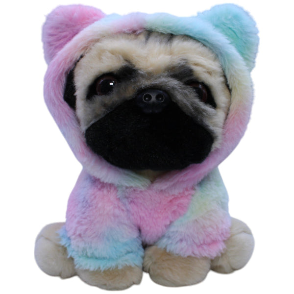 Mops, Doug the Pug in Regenbogen-Outfit