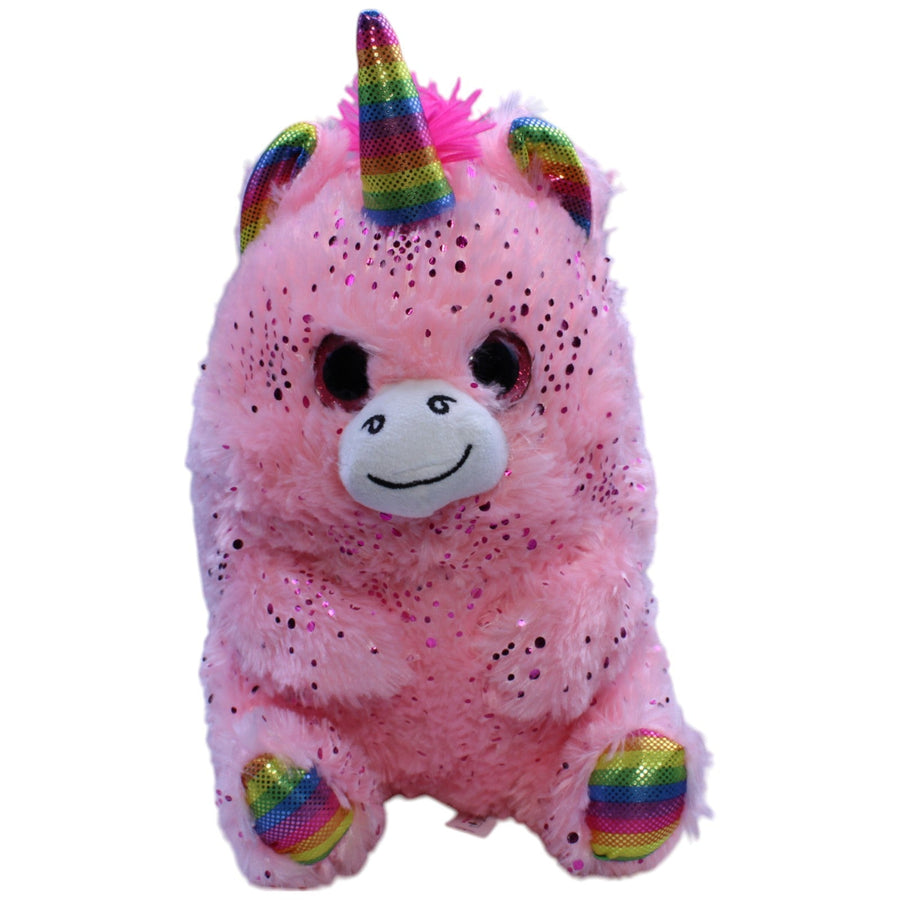 Einhorn mit Regenbogenhorn, rosa