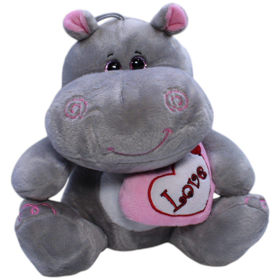 Nilpferd mit "Love" Herz